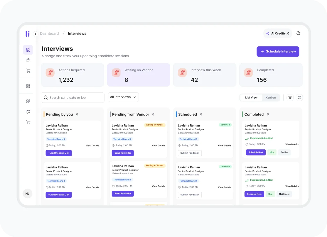 Receive & Review Candidates