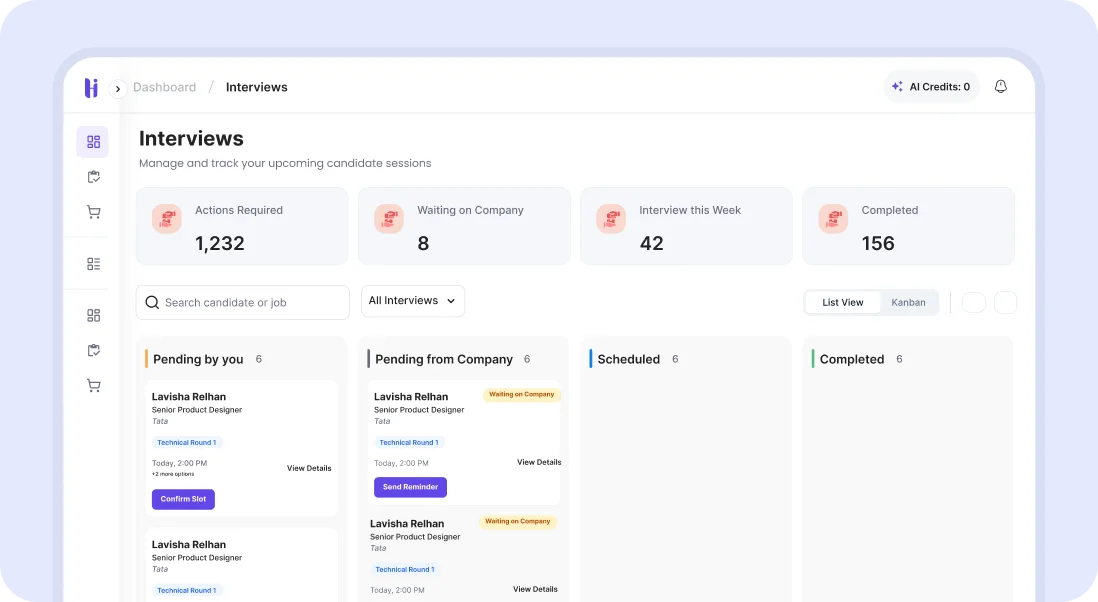 Opportunity to grow credibility